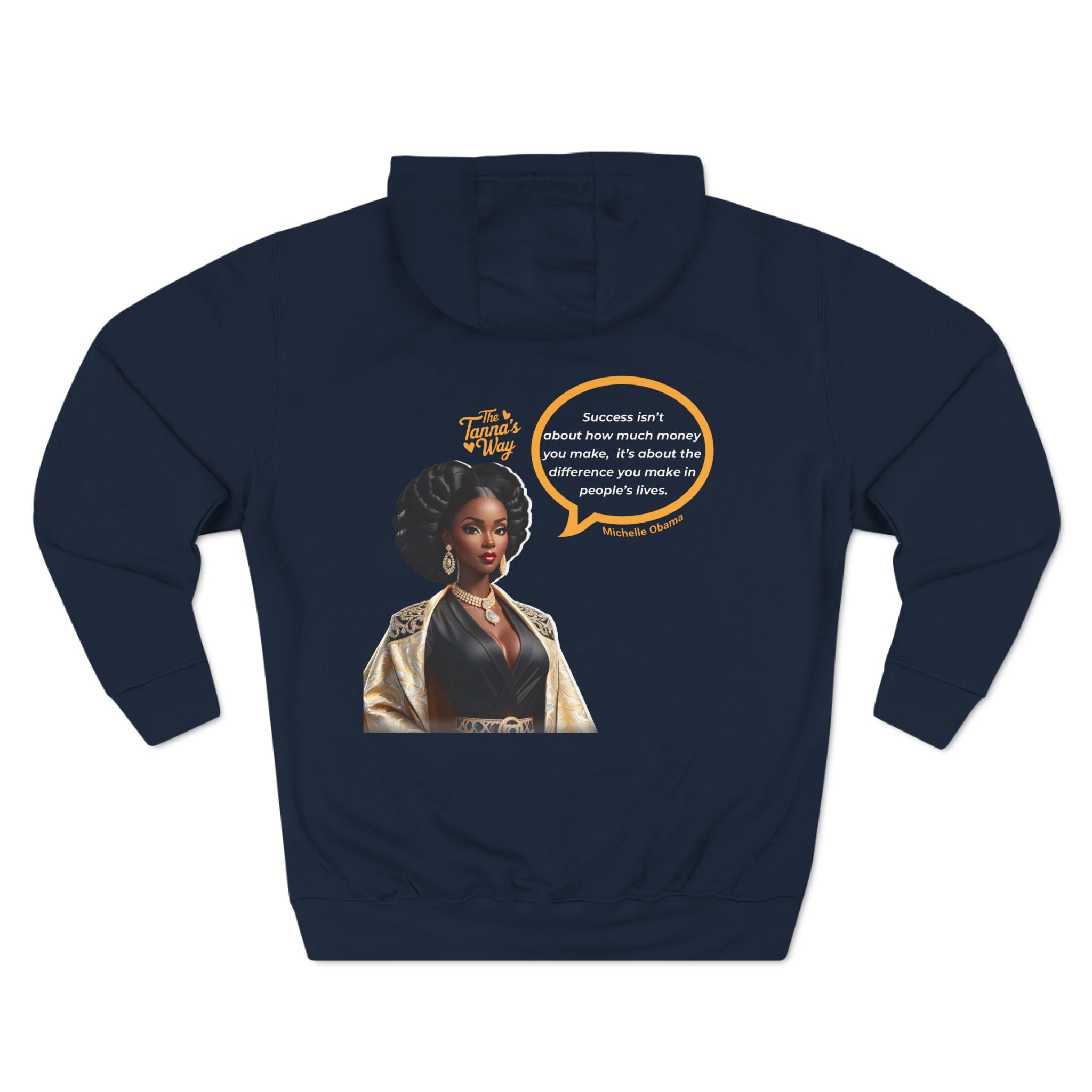 Michelle Obama | Three-Panel Fleece Hoodie